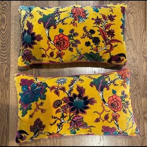 2 boho chic world market pillows